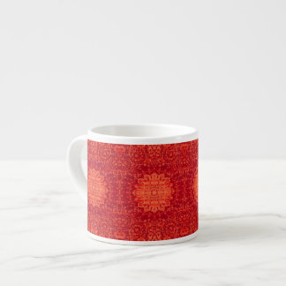 Sunset Souk: Orange Marrakesh Moroccan Pattern Espresso Cup