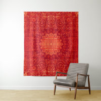 Sunset Souk: Orange Marrakesh Moroccan Pattern