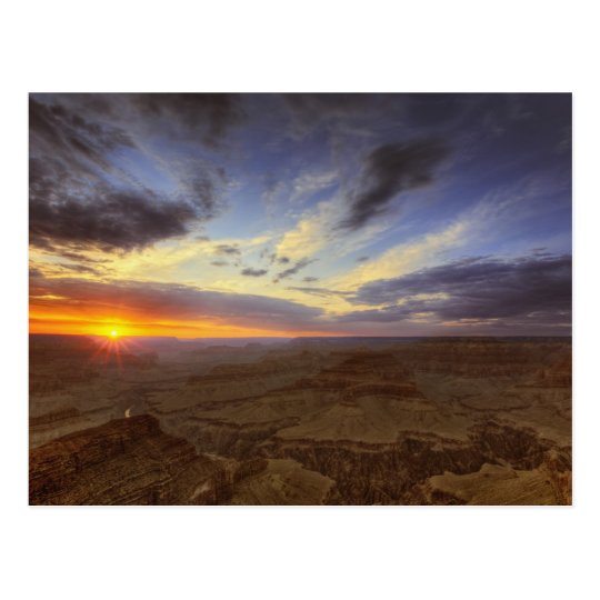 Sunset, south rim of the Grand Canyon, Grand Postcard