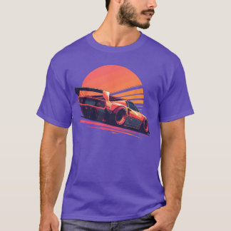 Sunset Speedster Retro Race Enthusiast Automotive T-Shirt