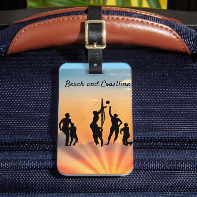 Sunset Spike Tote bag Luggage Tag (Front Insitu 2)