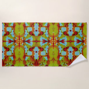 Sunset Spill Beach Towel