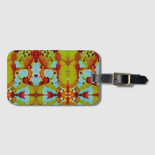 Sunset Spill Luggage Tag (Front Horizontal)