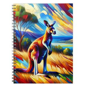 Sunset Spirit Kangaroo Notebook