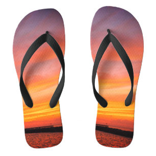 Sunset Splash Flip Flops