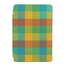 Sunset Squares – Colourful Plaid iPad Smart Cover
