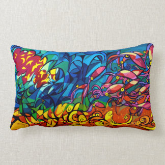 Sunset Squid Lumbar Cushion