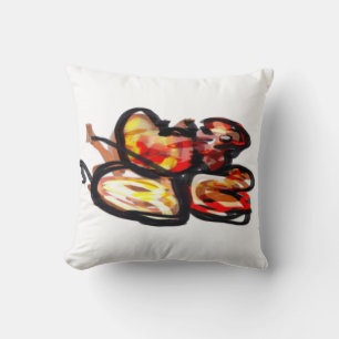 Sunset squirrel Autumn joy Cushion