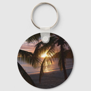 Sunset St. Martin Key Ring