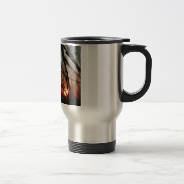 Sunset Stainless Steel 444 ml  Travel/Commuter Mug (Right)