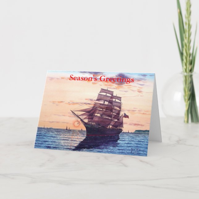 sunset star of india- holiday card (Front)