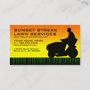 sunset streak lawn services loyalty card