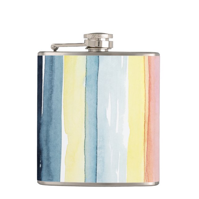 Sunset Stream I Hip Flask (Front)