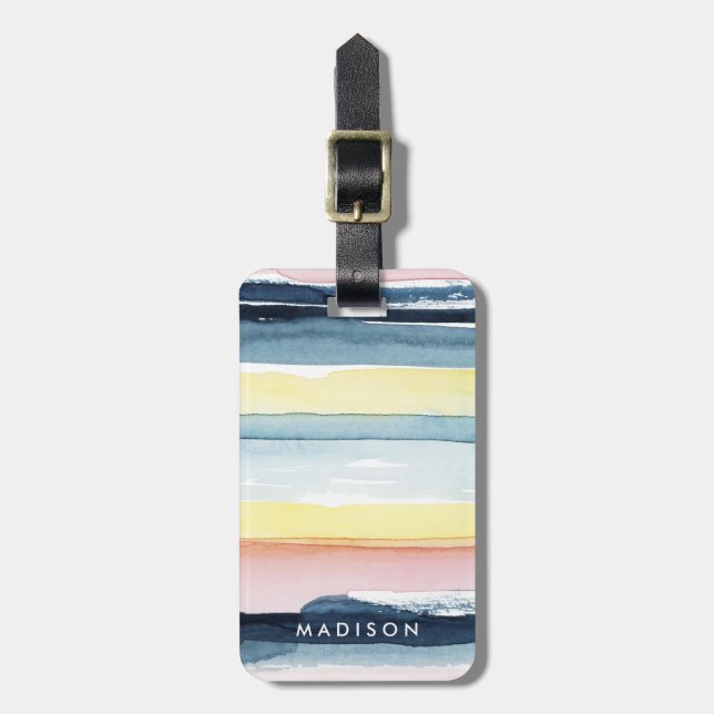 Sunset Stream I Luggage Tag (Front Vertical)