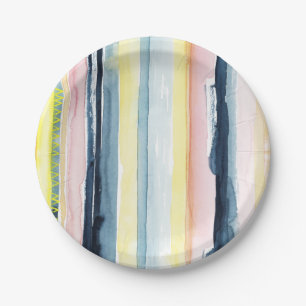Sunset Stream I Paper Plate