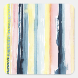 Sunset Stream I Square Sticker