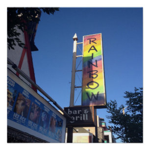 Sunset Strip Rainbow Los Angeles Colour Photograph Poster