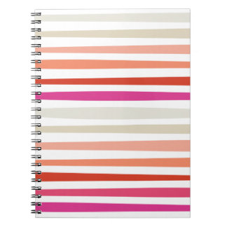 Sunset Stripe Spiral Notebook