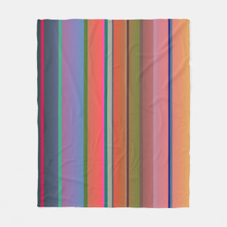 Sunset Stripes Fleece Blanket