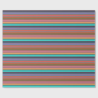 Sunset Stripes Wrapping Paper
