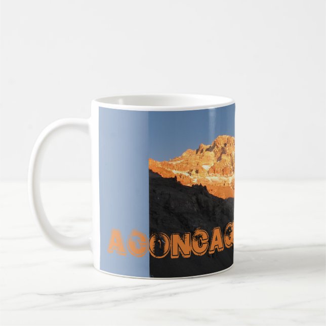 Sunset Summit View, Mount Aconcagua, Argentina Coffee Mug (Left)