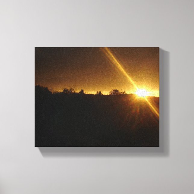 Sunset Sunflash Canvas Print (Front)