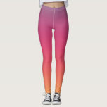 Sunset sunrise tropical modern colour gradient leggings<br><div class="desc">Modern happy purple pink yellow colour gradient Leggings.
Cool,  trendy modern design.</div>
