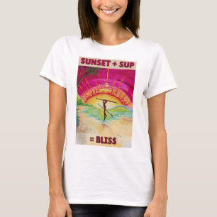 Sunset + SUP = BLISS T-Shirt