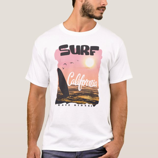 Sunset Surf California Vintage Tee (Front)