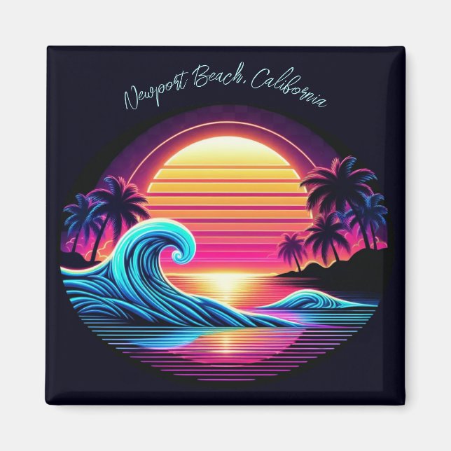 Sunset Surf Glow Magnet (Front)