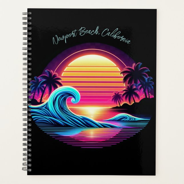 Sunset Surf Glow Planner (Front)