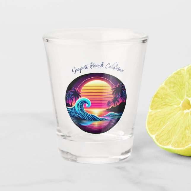 Sunset Surf Glow Shot Glass (Front)