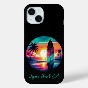 Sunset Surfboard Vibes iPhone 15 Case