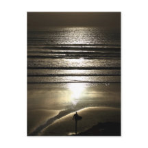 Sunset Surfer at Polzeath