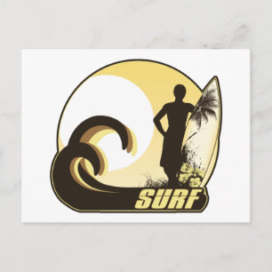Sunset Surfer Postcard