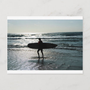 Sunset Surfing Postcard
