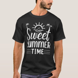 Sunset Sweet Summertime Cool Summer Beach Vacation T-Shirt