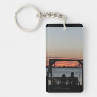 Sunset Swing couple Key Ring