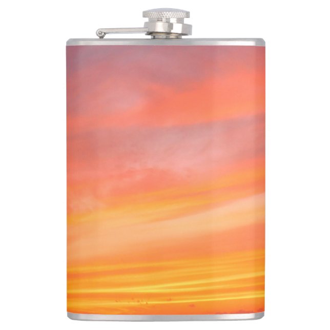 Sunset Swirl Hip Flask (Front)