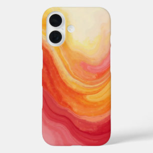 Sunset Swirl iPhone Case – Yellow, Red & Orange 