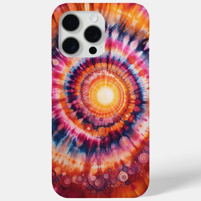 Sunset Swirl, Tie-Dye Case-Mate iPhone Case (Back)