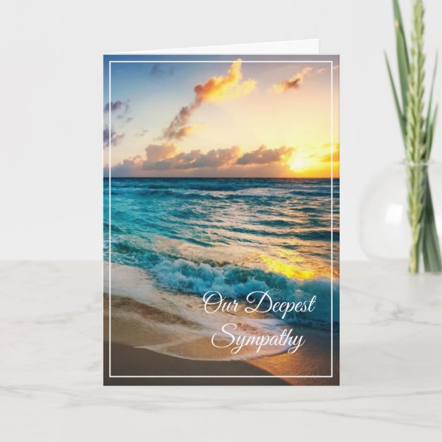 Sunset Sympathy Card (Front)