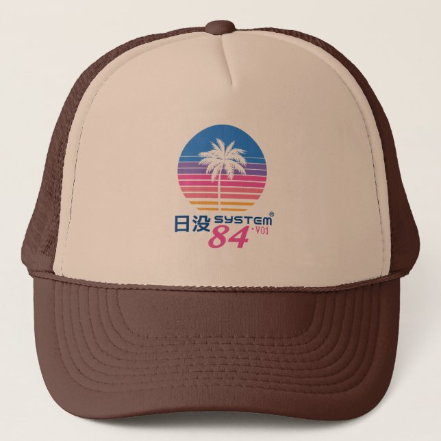 Sunset System 84 V01 Trucker Hat (Front)