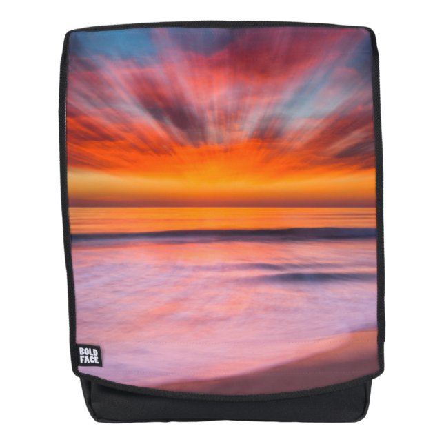 Sunset Tamarack Beach | Carlsbad, CA Backpack (Front)