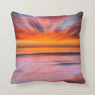 Sunset Tamarack Beach Carlsbad, CA Cushion