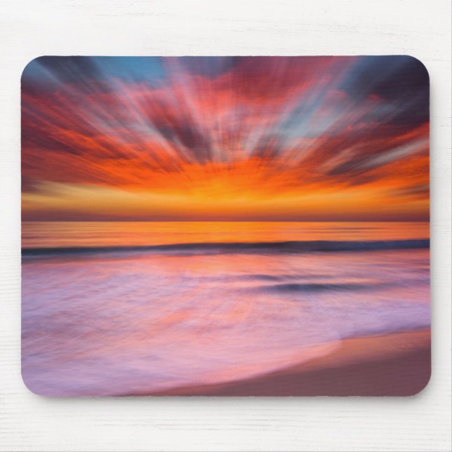 Sunset Tamarack Beach | Carlsbad, CA Mouse Mat (Front)