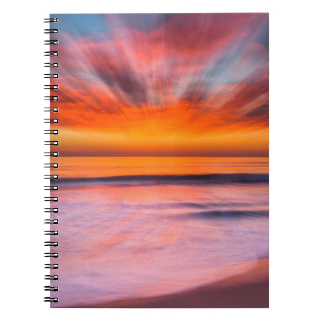 Sunset Tamarack Beach | Carlsbad, CA Notebook (Front)