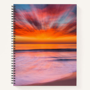 Sunset Tamarack Beach   Carlsbad, CA Notebook