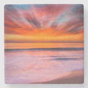 Sunset Tamarack Beach   Carlsbad, CA Stone Coaster