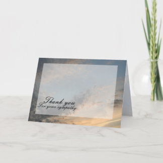 Sunset Thank you Card